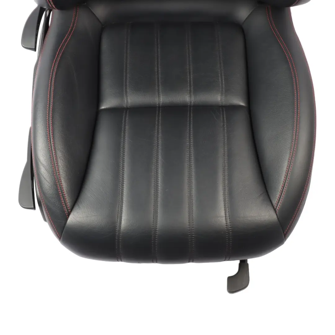 Mercedes SLK R172 Front Seat Right O/S Leather Black Interior Red Thread - SKU A1729103601-1 - Part number A1729103501