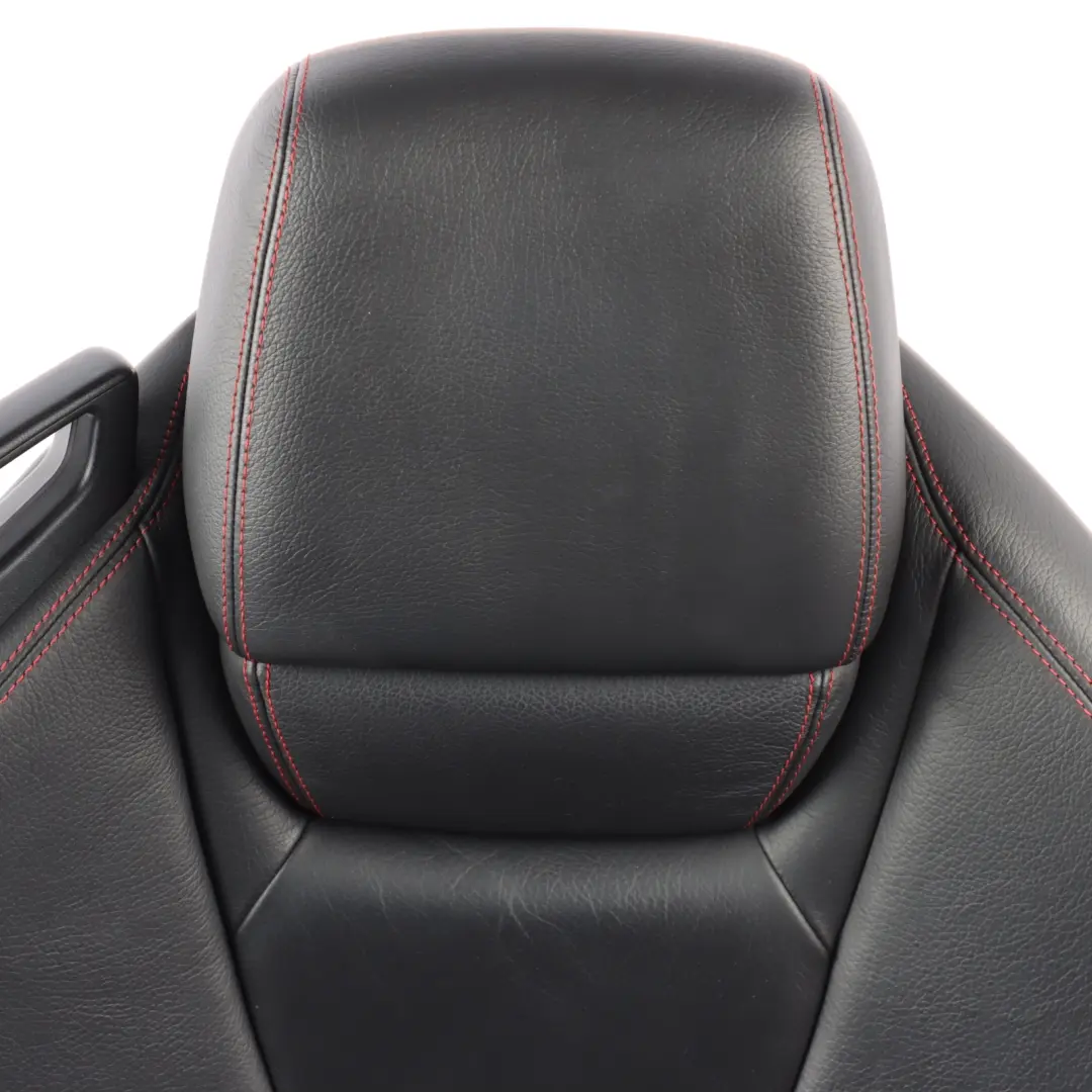 Mercedes SLK R172 Front Seat Right O/S Leather Black Interior Red Thread - SKU A1729103601-1 - Part number A1729103501