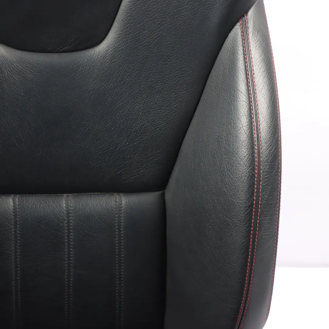 Mercedes SLK R172 Asiento Delantero Derecho Cuero Interior Negro Hilo Rojo - SKU A1729103601-1 - Número de pieza A1729103501