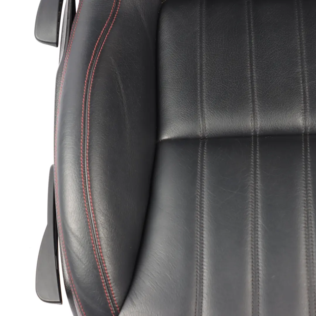 Mercedes SLK R172 Front Seat Right O/S Leather Black Interior Red Thread - SKU A1729103601-1 - Part number A1729103501