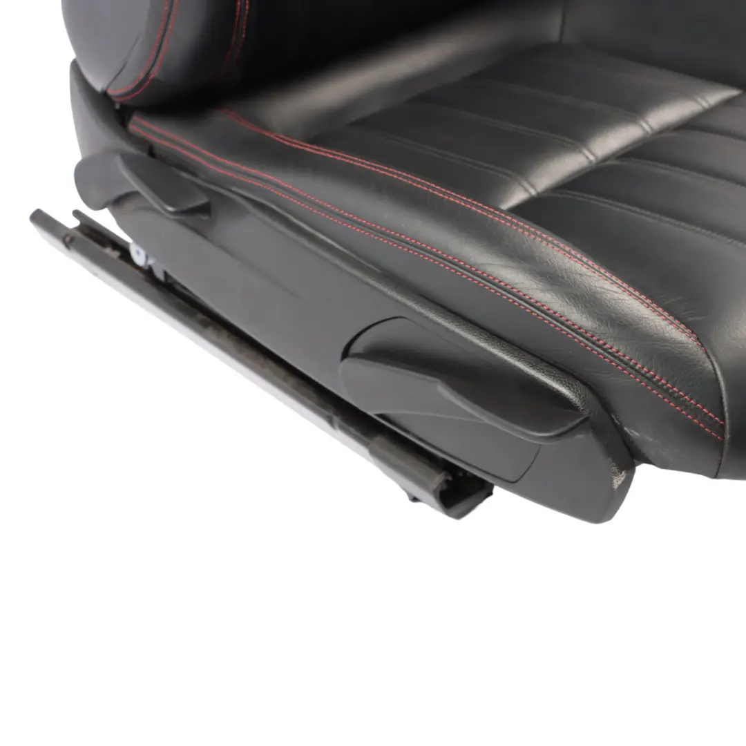 Mercedes SLK R172 Front Seat Right O/S Leather Black Interior Red Thread - SKU A1729103601-1 - Part number A1729103501