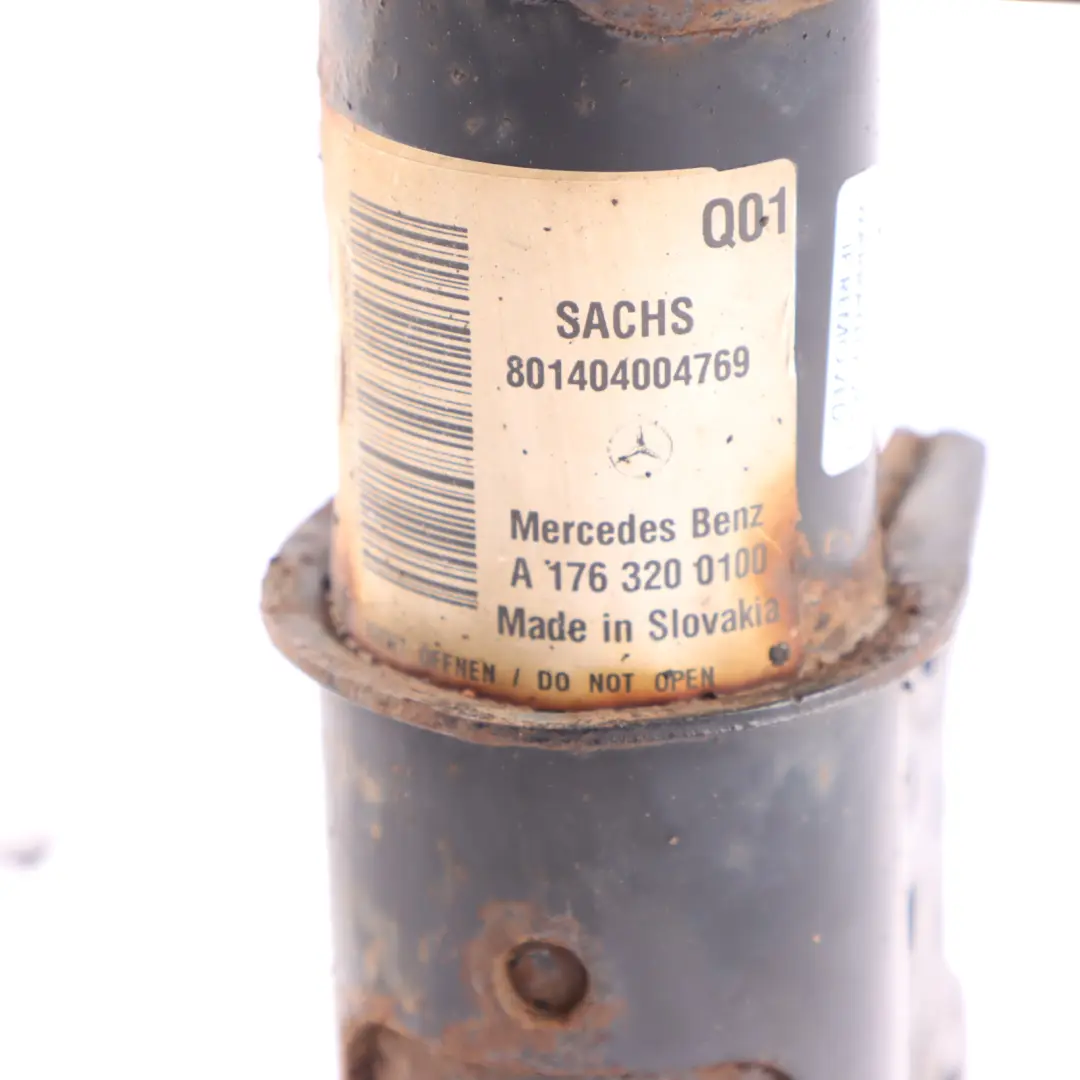 Strut Front Suspension Shock Absorber to Mercedes W176 Spring with Part number A1763200100 Mercedes W176 Spring Strut Front Suspension Shock Absorber - SKU A1763200100 - Part number A1763200100