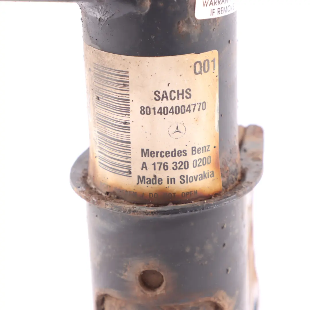 Strut Front Right O/S Suspension Shock Absorber to Mercedes W176 Spring with Part number A1763200200 Mercedes W176 Spring Strut Front Right O/S Suspension Shock Absorber - SKU A1763200200 - Part number A1763200200