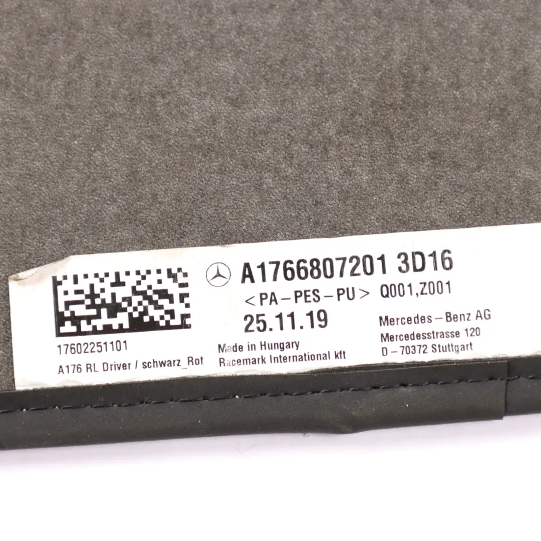 Mercedes W176 AMG Floor Mats Set Interior Front Rear Left Right Cover - SKU rhd-A1766807201 - Part number A1766807201