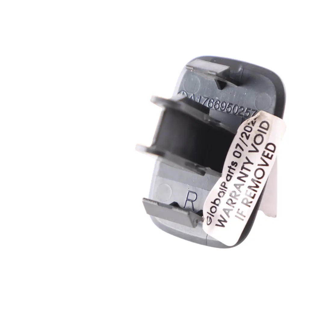 A-Pillar Badge Trim Cover Black Front Right to Mercedes W176 with Part number A1766950257 Mercedes W176 A-Pillar Badge Trim Cover Black Front Right - SKU A1766950257 - Part number A1766950257