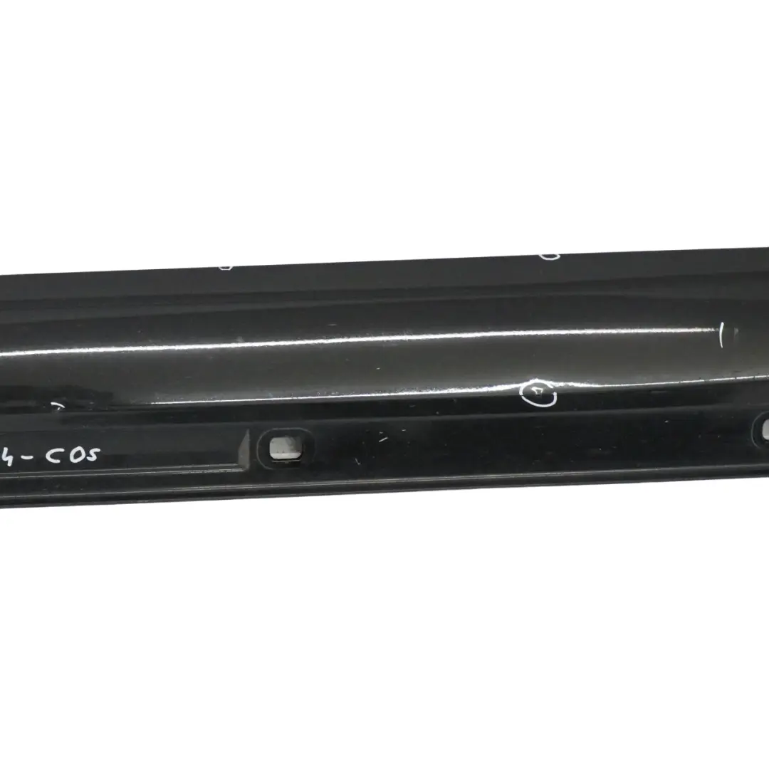 Mercedes W176 Seitenschweller AMG Links Türschwellerabdeckung Cosmic Schwarz 191 - SKU A1766980054-COS - Teilenummer A1766980054