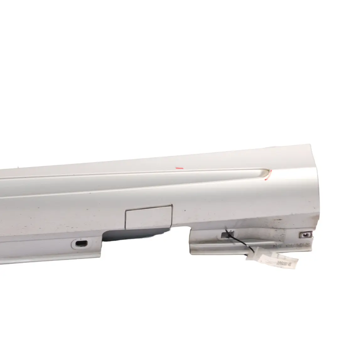 Side Skirt AMG Left N/S Door Sill Cover W246 Polar Silver - 761 to Mercedes W176 with Part number A1766980054 Mercedes W176 Side Skirt AMG Left N/S Door Sill Cover W246 Polar Silver - 761 - SKU A1766980054-PLS - Part number A1766980054