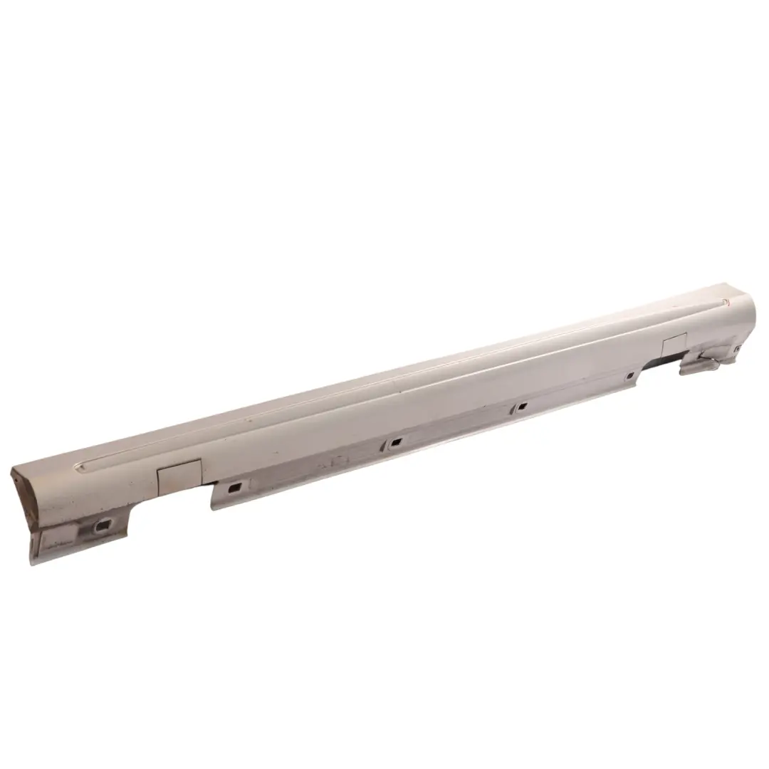 Side Skirt AMG Left N/S Door Sill Cover W246 Polar Silver - 761 to Mercedes W176 with Part number A1766980054 Mercedes W176 Side Skirt AMG Left N/S Door Sill Cover W246 Polar Silver - 761 - SKU A1766980054-PLS - Part number A1766980054