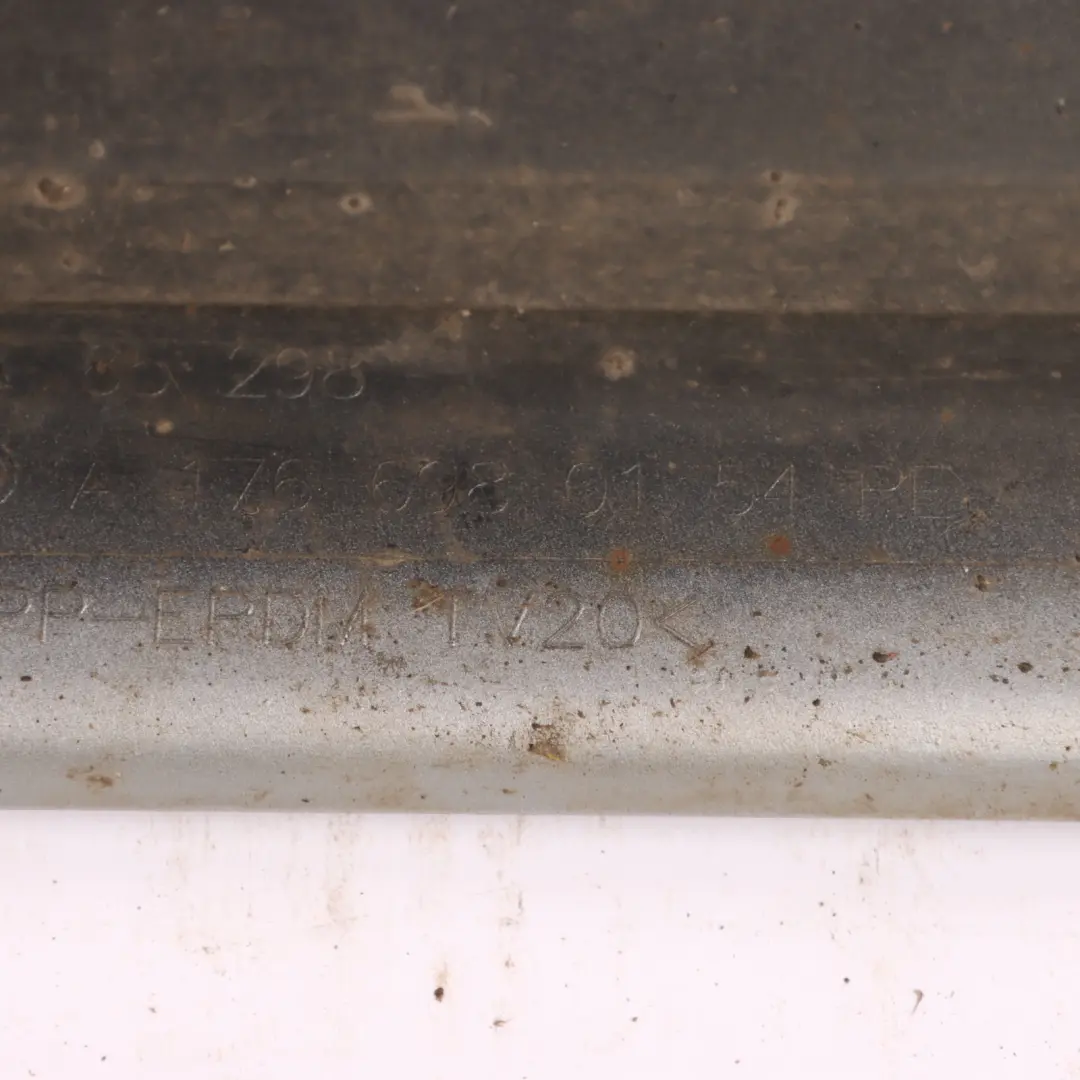 Side Skirt AMG Right O/S Door Sill Cover Polar Silver - 761 to Mercedes W176 with Part number A1766980154 Mercedes W176 Side Skirt AMG Right O/S Door Sill Cover Polar Silver - 761 - SKU A1766980154-PLS - Part number A1766980154