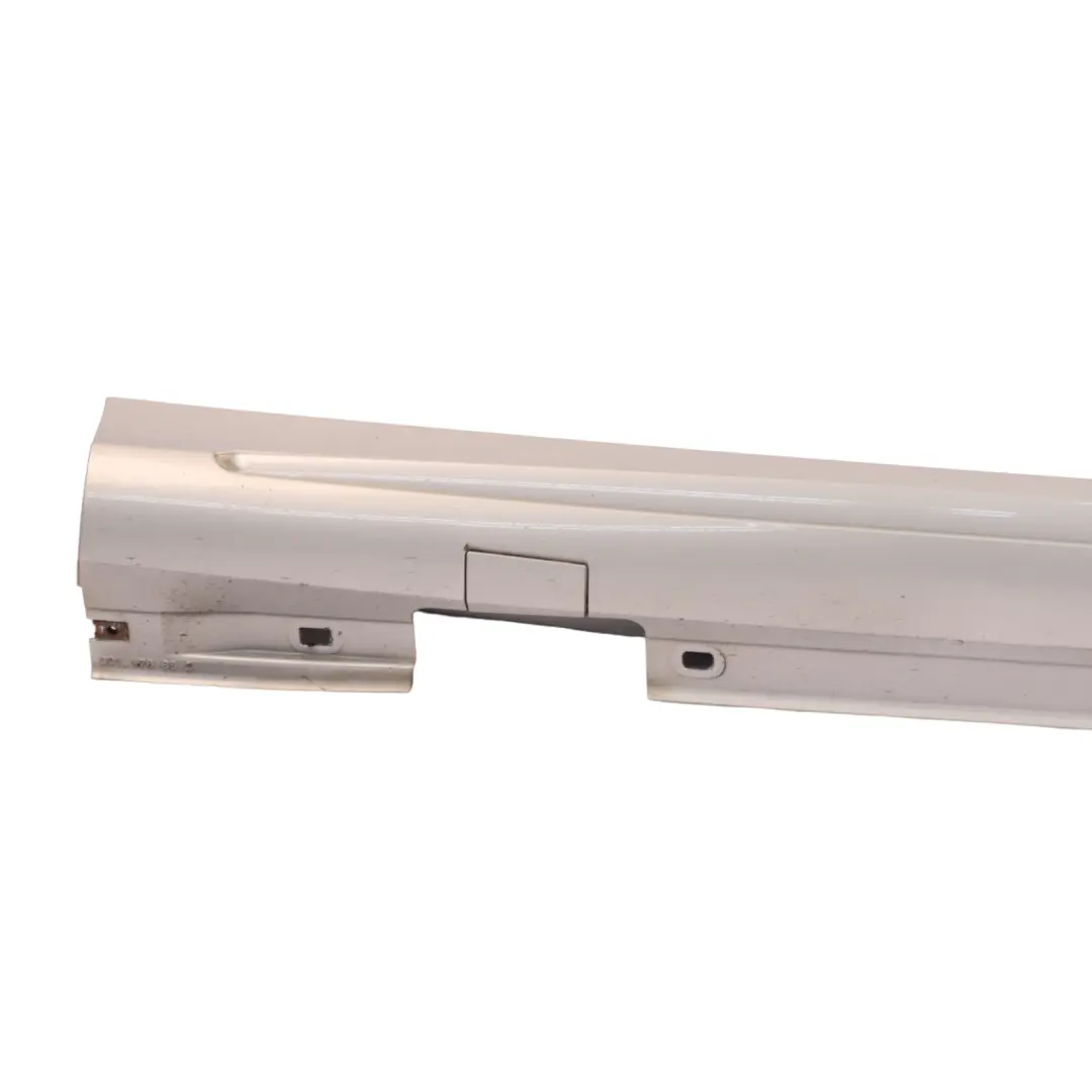 Side Skirt AMG Right O/S Door Sill Cover Polar Silver - 761 to Mercedes W176 with Part number A1766980154 Mercedes W176 Side Skirt AMG Right O/S Door Sill Cover Polar Silver - 761 - SKU A1766980154-PLS - Part number A1766980154