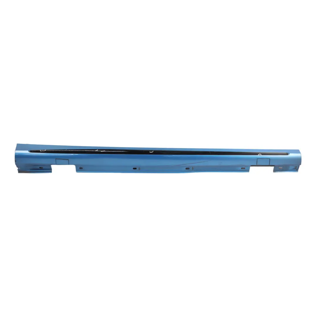 Side Skirt AMG Right O/S Door Sill Cover South Seas Blue - 162 to Mercedes W176 with Part number A1766980154 Mercedes W176 Side Skirt AMG Right O/S Door Sill Cover South Seas Blue - 162 - SKU A1766980154-SSB - Part number A1766980154