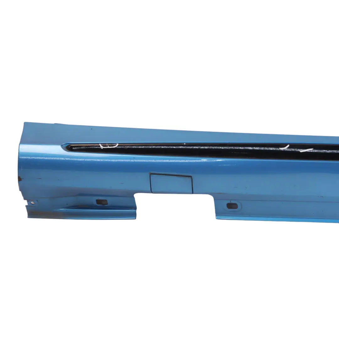 Side Skirt AMG Right O/S Door Sill Cover South Seas Blue - 162 to Mercedes W176 with Part number A1766980154 Mercedes W176 Side Skirt AMG Right O/S Door Sill Cover South Seas Blue - 162 - SKU A1766980154-SSB - Part number A1766980154