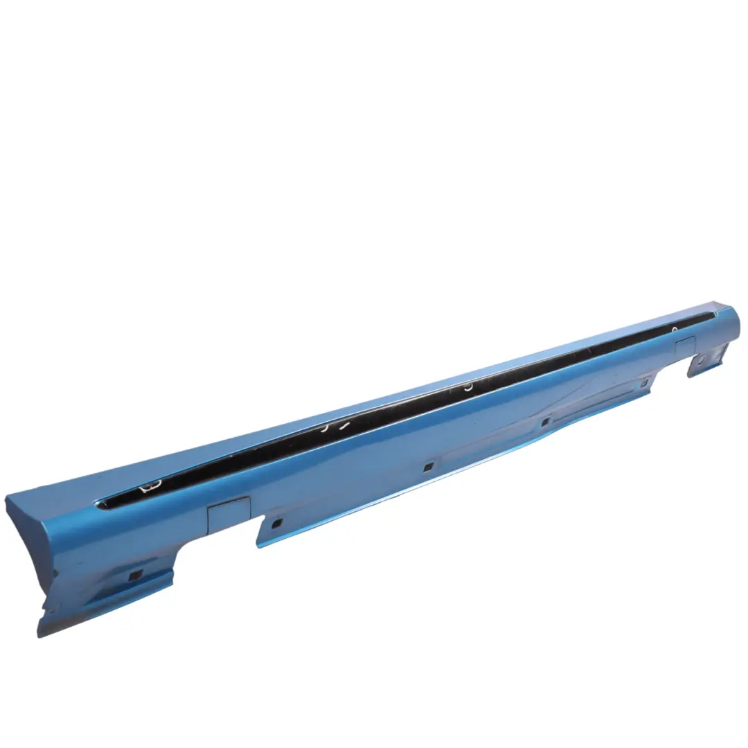 Side Skirt AMG Right O/S Door Sill Cover South Seas Blue - 162 to Mercedes W176 with Part number A1766980154 Mercedes W176 Side Skirt AMG Right O/S Door Sill Cover South Seas Blue - 162 - SKU A1766980154-SSB - Part number A1766980154