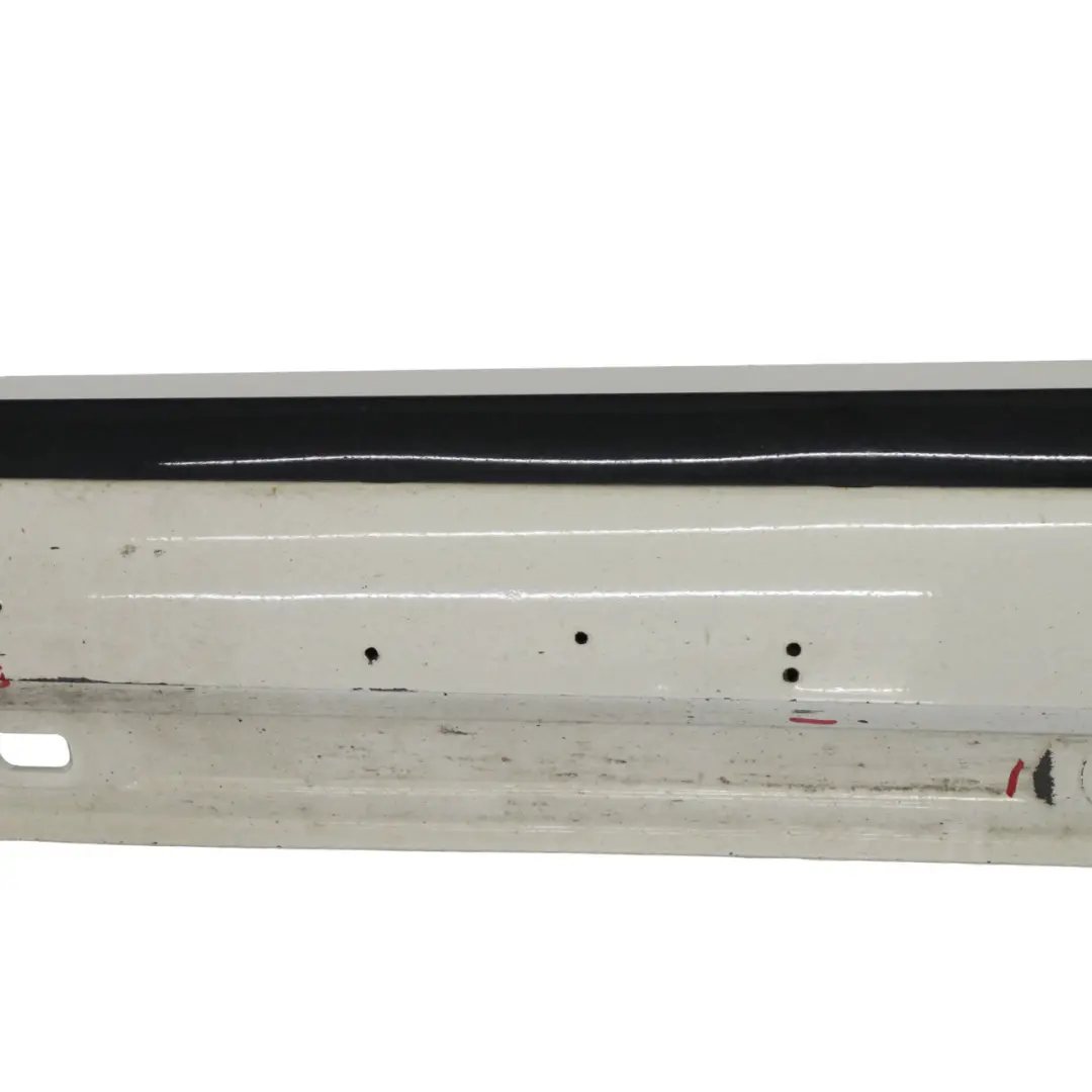 Side Skirt AMG Left N/S Door Sill Cover W246 Calcite White - 650 Mercedes W176 - SKU A1766980254-CW - Part number A1766980254