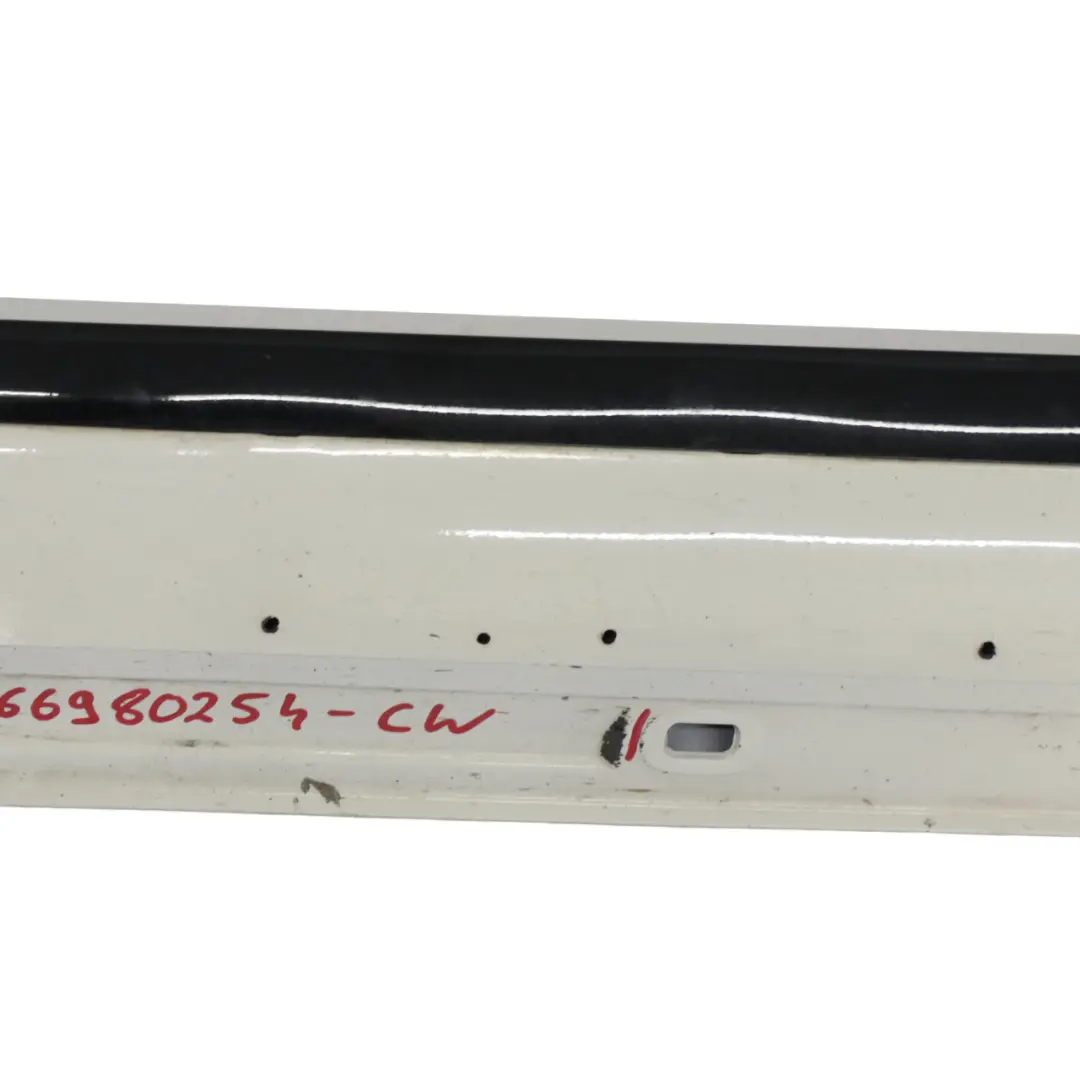 Side Skirt AMG Left N/S Door Sill Cover W246 Calcite White - 650 Mercedes W176 - SKU A1766980254-CW - Part number A1766980254