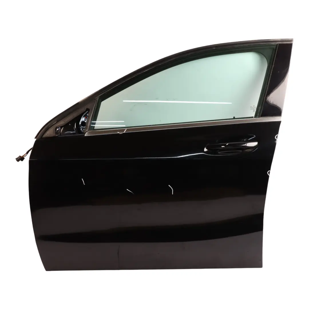 Door Front Left N/S A-Class Kosmos Cosmic Black Metallic - 191 to Mercedes W176 with Part number A1767200105 Mercedes W176 Door Front Left N/S A-Class Kosmos Cosmic Black Metallic - 191 - SKU A1767200105-COS - Part number A1767200105