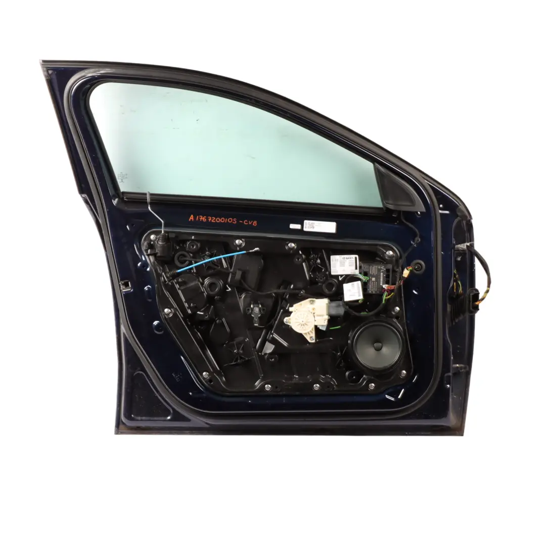 Door Front Left N/S A-Class Cavansite Blue Metallic - 890 to Mercedes W176 with Part number A1767200105 Mercedes W176 Door Front Left N/S A-Class Cavansite Blue Metallic - 890 - SKU A1767200105-CVB - Part number A1767200105