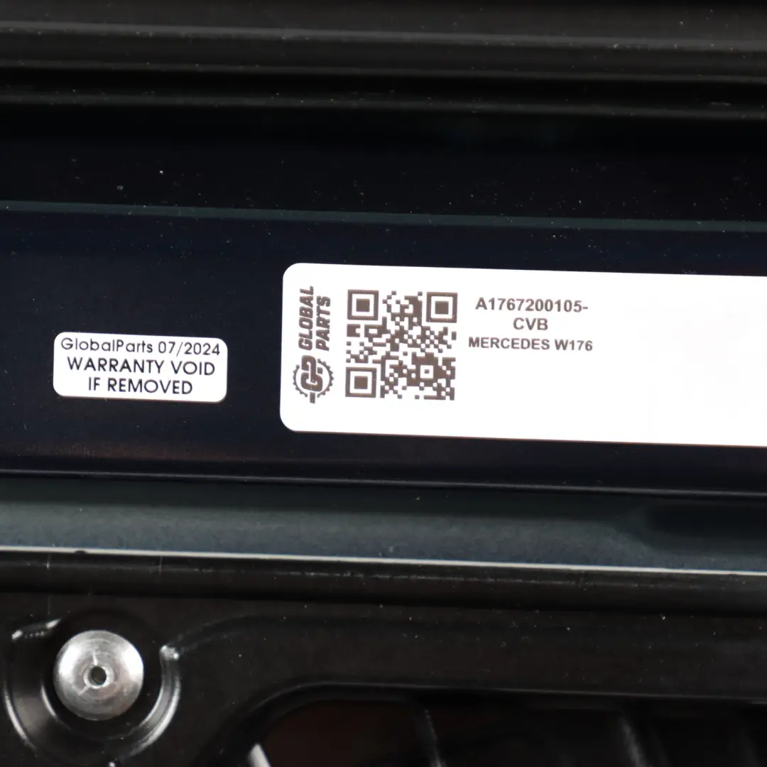 Door Front Left N/S A-Class Cavansite Blue Metallic - 890 to Mercedes W176 with Part number A1767200105 Mercedes W176 Door Front Left N/S A-Class Cavansite Blue Metallic - 890 - SKU A1767200105-CVB - Part number A1767200105