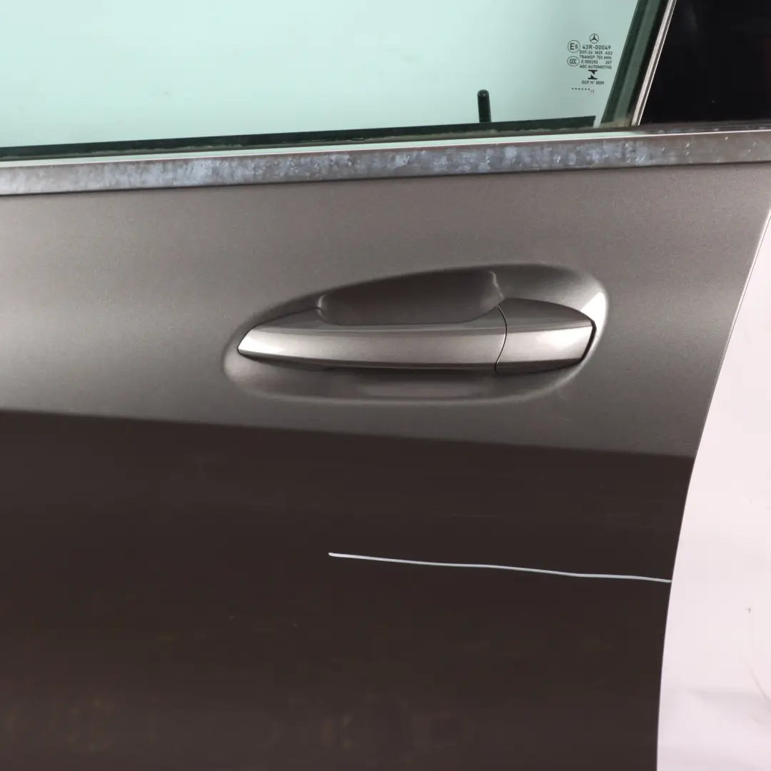 Door Front Left N/S A-Class Mountain Grey Metallic - 787 to Mercedes W176 with Part number A1767200105 Mercedes W176 Door Front Left N/S A-Class Mountain Grey Metallic - 787 - SKU A1767200105-MG - Part number A1767200105