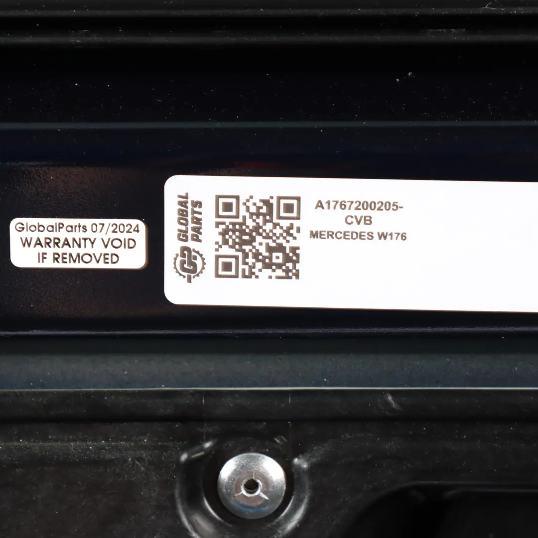 Door Front Right O/S A-Class Cavansite Blue Metallic - 890 to Mercedes W176 with Part number A1767200205 Mercedes W176 Door Front Right O/S A-Class Cavansite Blue Metallic - 890 - SKU A1767200205-CVB - Part number A1767200205