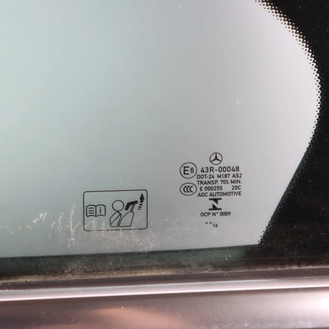 Mercedes W176 Door Rear Left N/S A-Class Kosmos Cosmic Black Metallic - 191 - SKU A1767300105-COS - Part number A1767300105