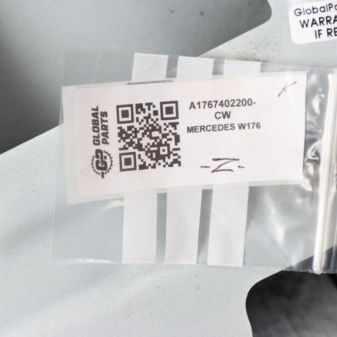  Trunk Lid Mercedes W176 Boot Tailgate Panel Calcite White - 650 - SKU A1767402200-CW - Part number A1767402200
