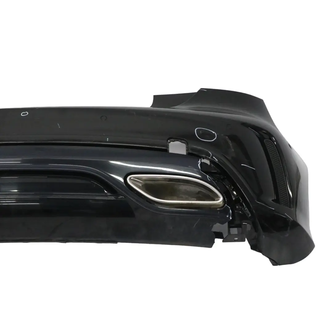 Mercedes W176 Bumper Rear Trim Panel Cover AMG Kosmos Cosmic Black Metallic 191 - SKU A1768800001-COS1 - Part number A1768800001