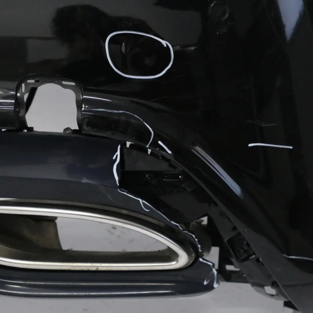 Mercedes W176 Bumper Rear Trim Panel Cover AMG Kosmos Cosmic Black Metallic 191 - SKU A1768800001-COS1 - Part number A1768800001