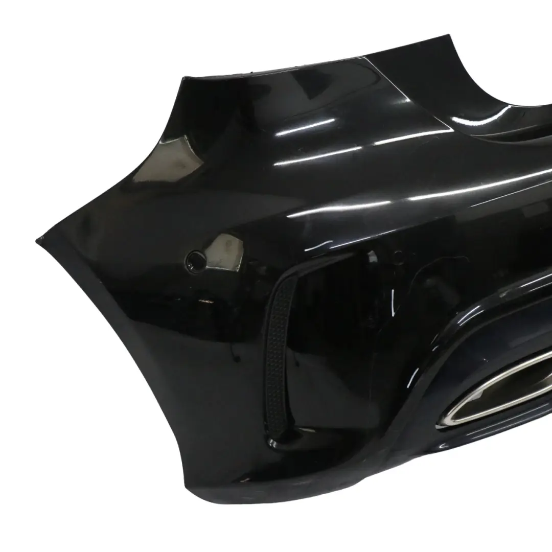 Mercedes W176 Bumper Rear Trim Panel Cover AMG Kosmos Cosmic Black Metallic 191 - SKU A1768800001-COS1 - Part number A1768800001