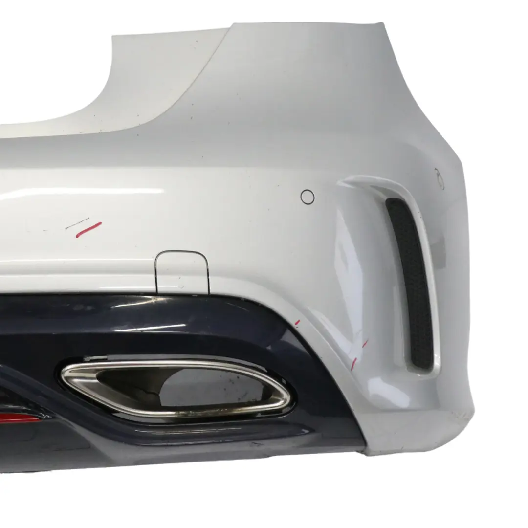 Mercedes W176 Bumper Rear Trim Panel Cover AMG Polar Silver Metallic - 761 - SKU A1768800001-PLS - Part number A1768800001