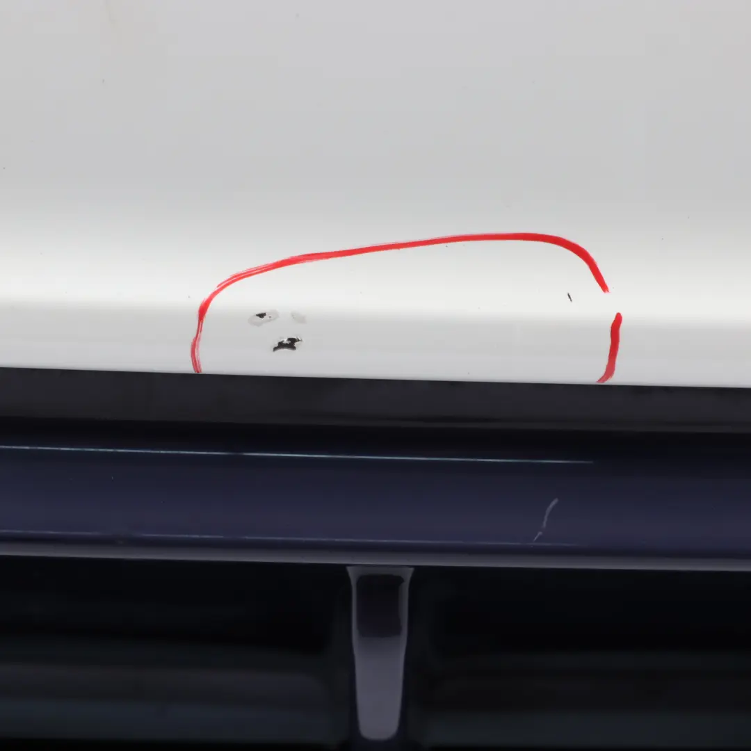 Mercedes W176 Bumper Rear Trim Panel AMG Bumper Covering Calcite White - 650 - SKU A1768800201-CW - Part number A1768800201