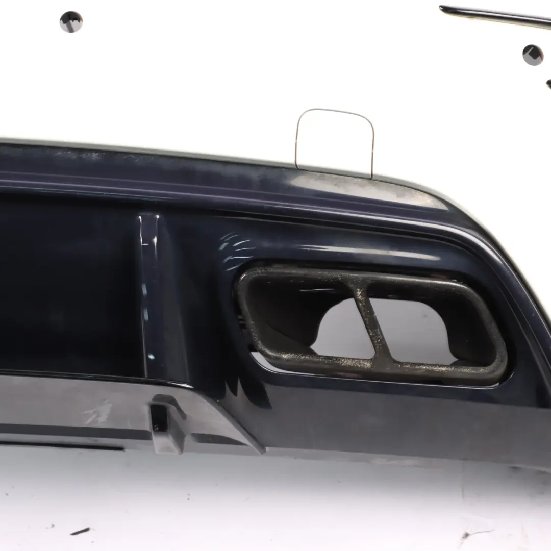 Mercedes W176 Bumper Rear Trim Panel AMG Bumper Covering Calcite White - 650 - SKU A1768800201-CW - Part number A1768800201