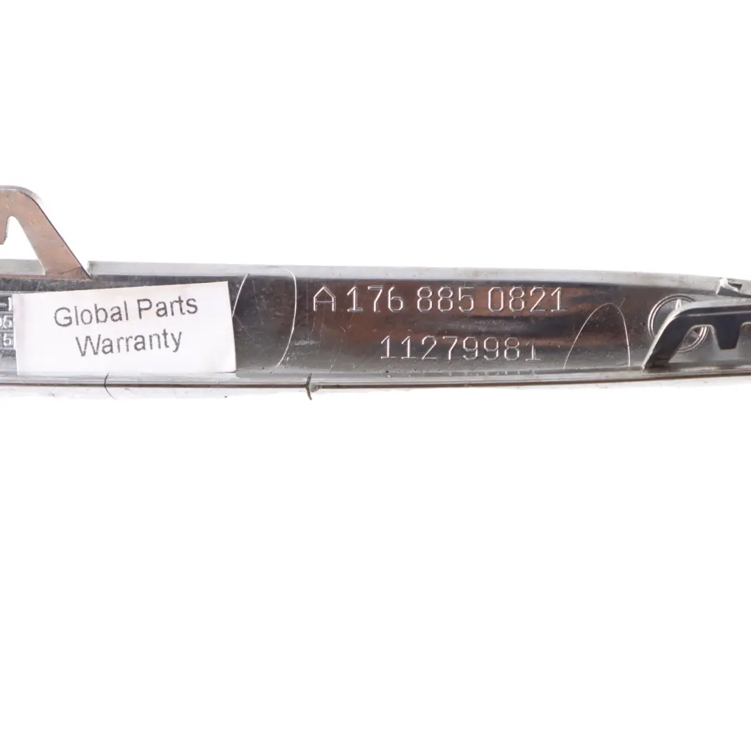 Bumper Grille Trim Panel Front Centre Chrome to Mercedes W176 with Part number A1768850821 Mercedes W176 Bumper Grille Trim Panel Front Centre Chrome - SKU A1768850821 - Part number A1768850821