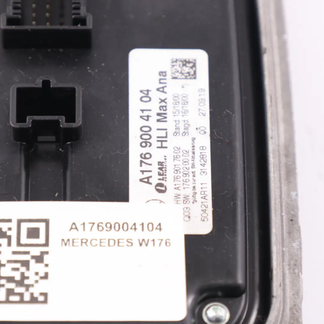 Mercedes W176 Headlight Module Control Unit - SKU A1769004104 - Part number A1769004104