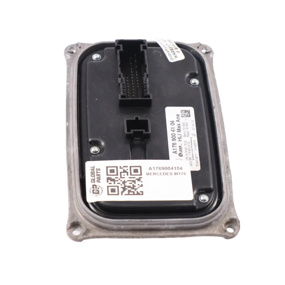 Unidad de control del módulo de los faros delanteros Mercedes W176 para con número de pieza A1769004104 Unidad de control del módulo de los faros delanteros Mercedes W176 - SKU A1769004104 - Número de pieza A1769004104