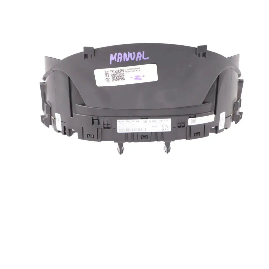 Instrument Cluster Speedo Clocks Meter Manual to Mercedes W176 Petrol with Part number A1769005204 Mercedes W176 Petrol Instrument Cluster Speedo Clocks Meter Manual - SKU A1769005204-2 - Part number A1769005204