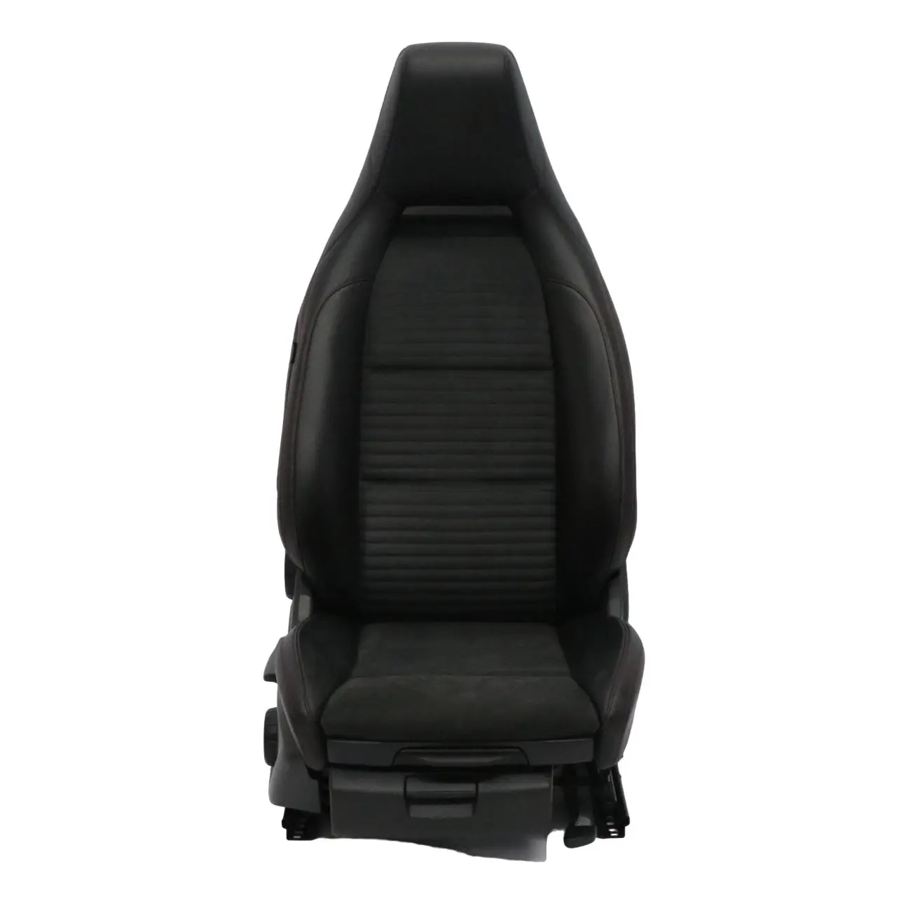 Sedile anteriore Mercedes W176 Sport Destro Tessuto Pelle Nero Rosso Filetto
