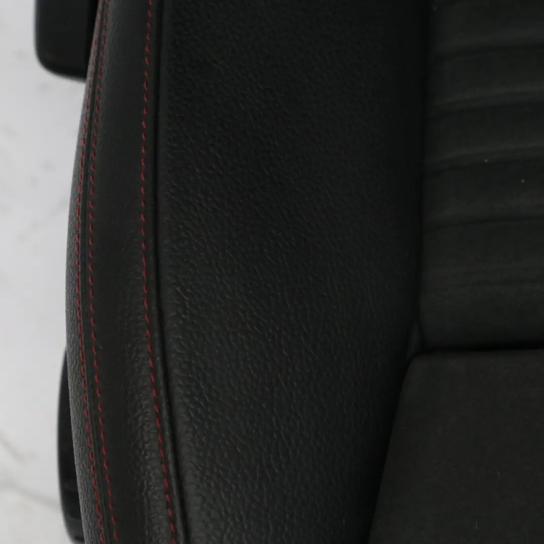  Asiento Delantero Mercedes W176 Sport Derecho Tela Cuero Negro Rojo Hilos - SKU A1769106407-2 - Número de pieza A1769106407