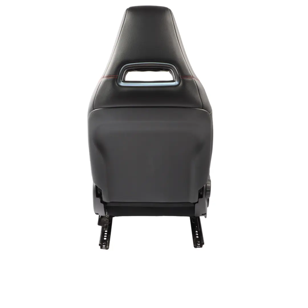 Front Seat Sport Right O/S Heated Fabric Leather Black Red Threads to Mercedes W176 with Part number A1769106407 Mercedes W176 Front Seat Sport Right O/S Heated Fabric Leather Black Red Threads - SKU A1769106407-3 - Part number A1769106407