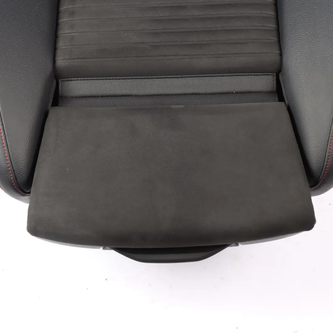 Front Seat Sport Right O/S Heated Fabric Leather Black Red Threads to Mercedes W176 with Part number A1769106407 Mercedes W176 Front Seat Sport Right O/S Heated Fabric Leather Black Red Threads - SKU A1769106407-3 - Part number A1769106407