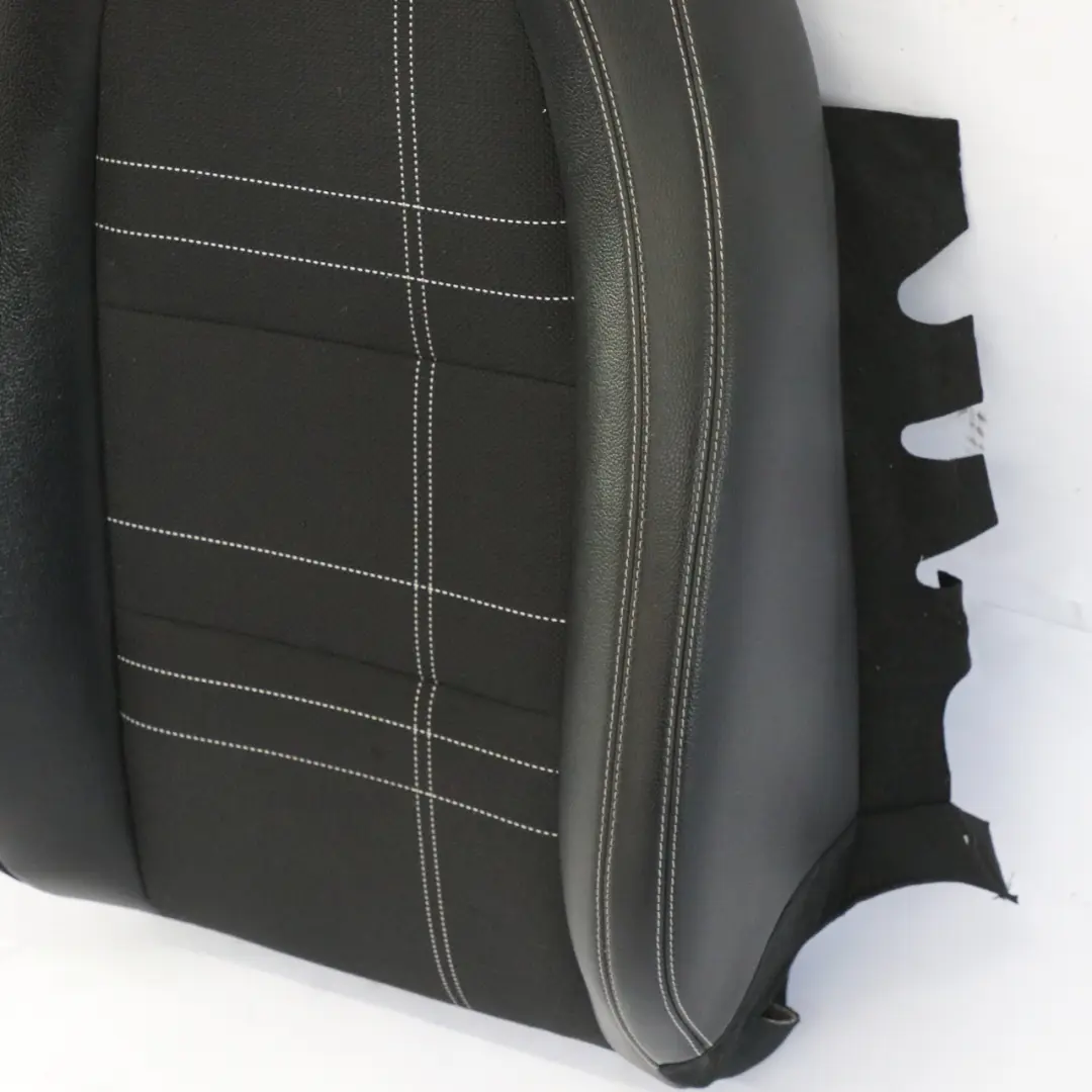 Mercedes W176 Respaldo Asiento Delantero Derecho Cuero Tela Artico Negro - SKU A1769108401 - Número de pieza A1769108401
