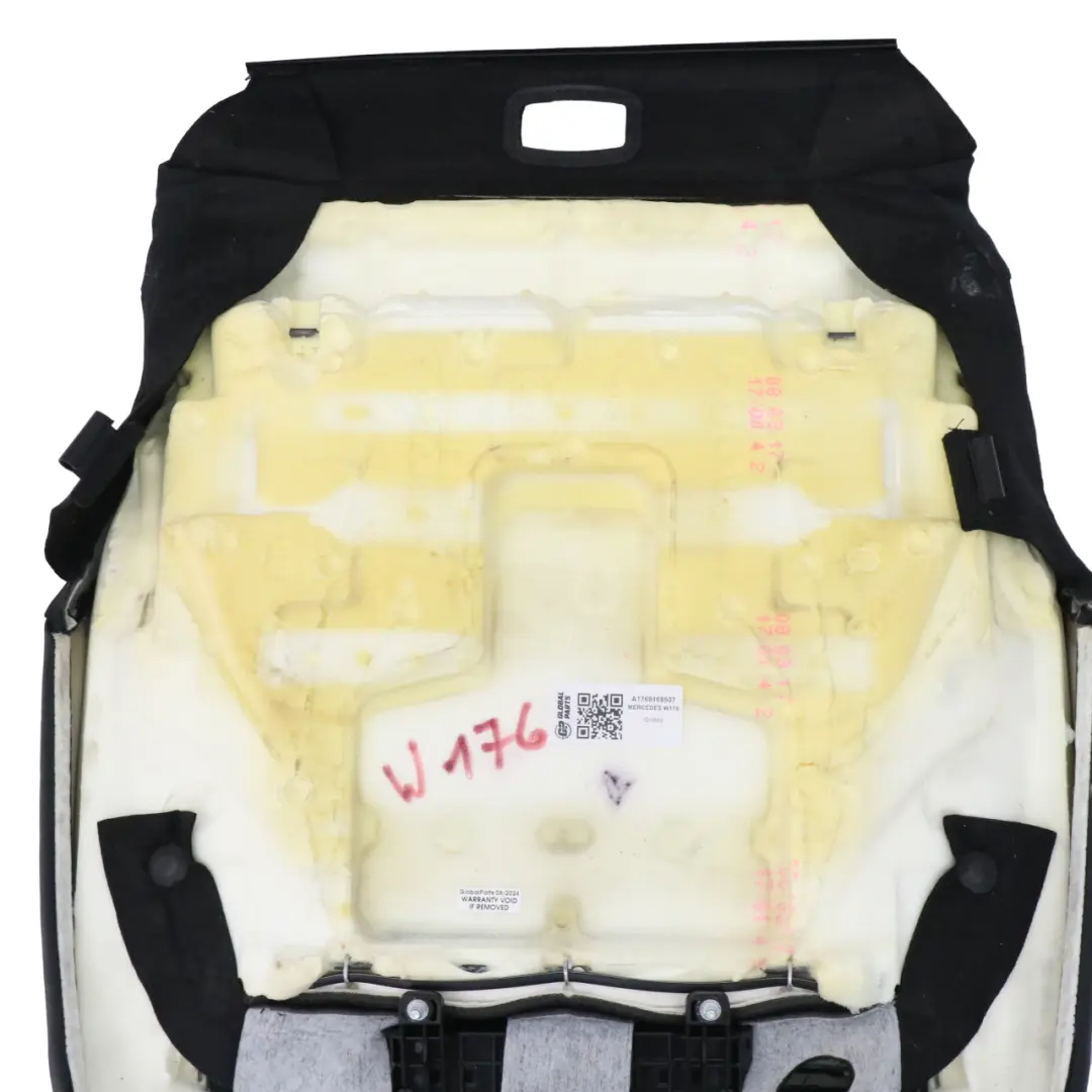 Coprisedile Anteriore Destro Pelle Nera per Mercedes W176 con numero di parte A1769108507 Mercedes W176 Coprisedile Anteriore Destro Pelle Nera - SKU A1769108507 - Numero di parte A1769108507