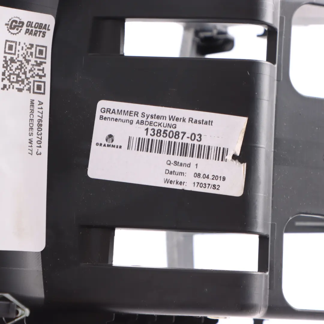 Mittel Konsole Hinten Luft Dash Belüftungslöcher Tray für Mercedes W177 mit Teilenummer A1776803701 Mercedes W177 Mittel Konsole Hinten Luft Dash Belüftungslöcher Tray - SKU A1776803701-3 - Teilenummer A1776803701