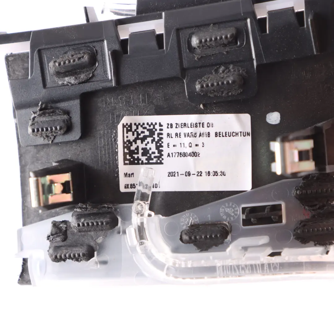  Dashboard Trim Mercedes C118 W177 Cover Panel Left N/S Brushed Aluminium - SKU A1776804002 - Part number A1776804002