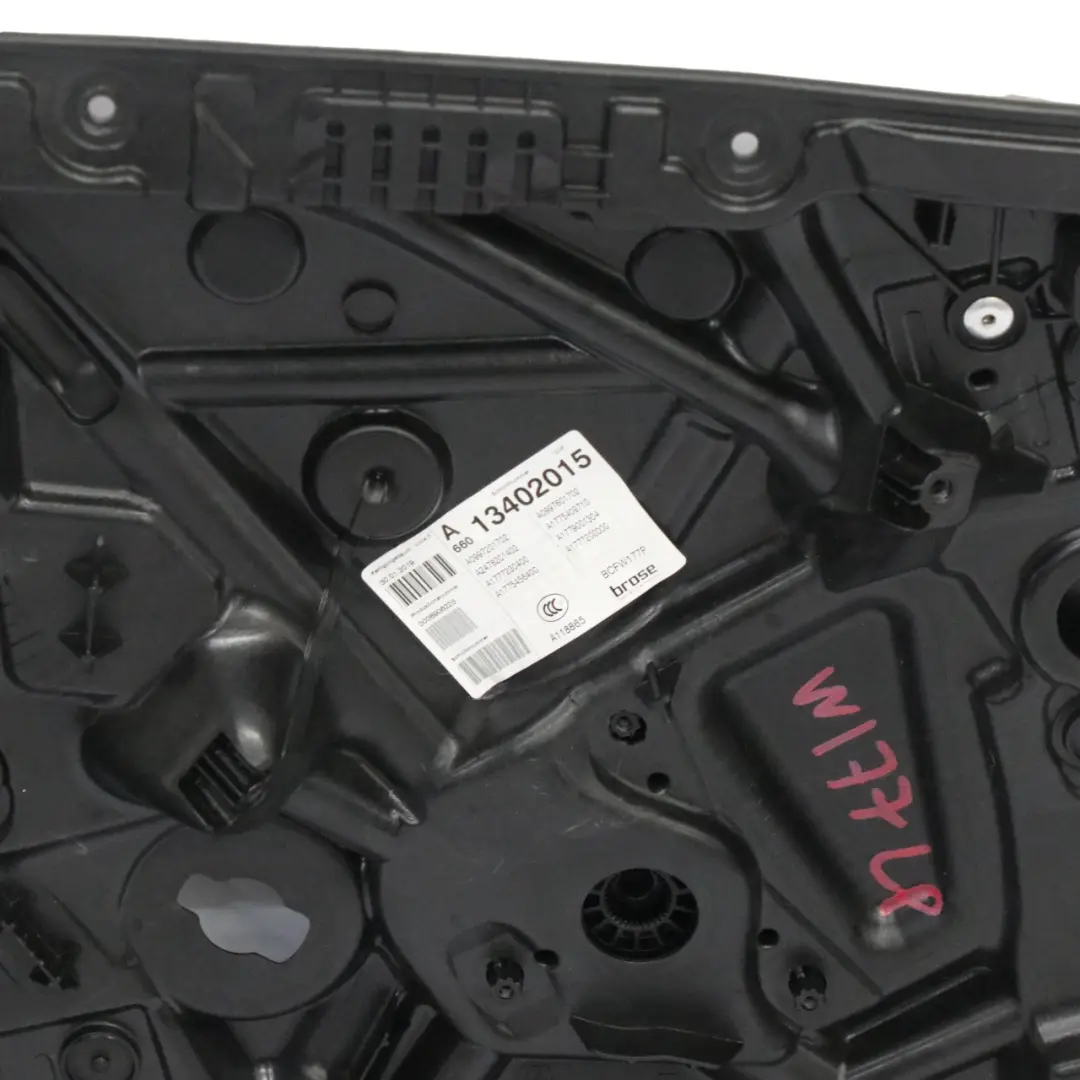 Mercedes W177 Window Regulator Lifter Mechanism Front Left Door N/S - SKU A1777200000-1 - Part number A1777200000