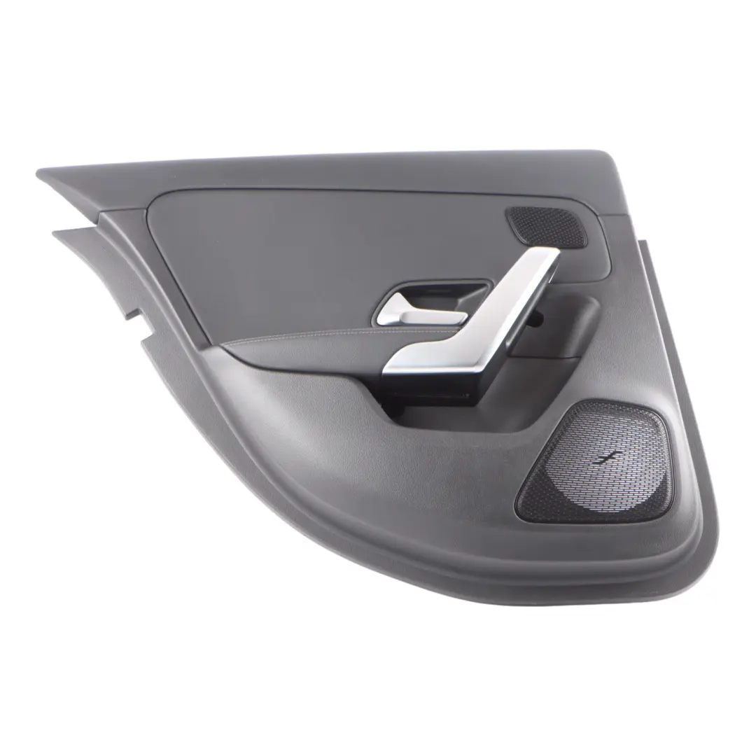 Mercedes W177 Door Card Cover Rear Left N/S Trim Panel Black Leather - SKU A1777301102-1 - Part number A1777301102