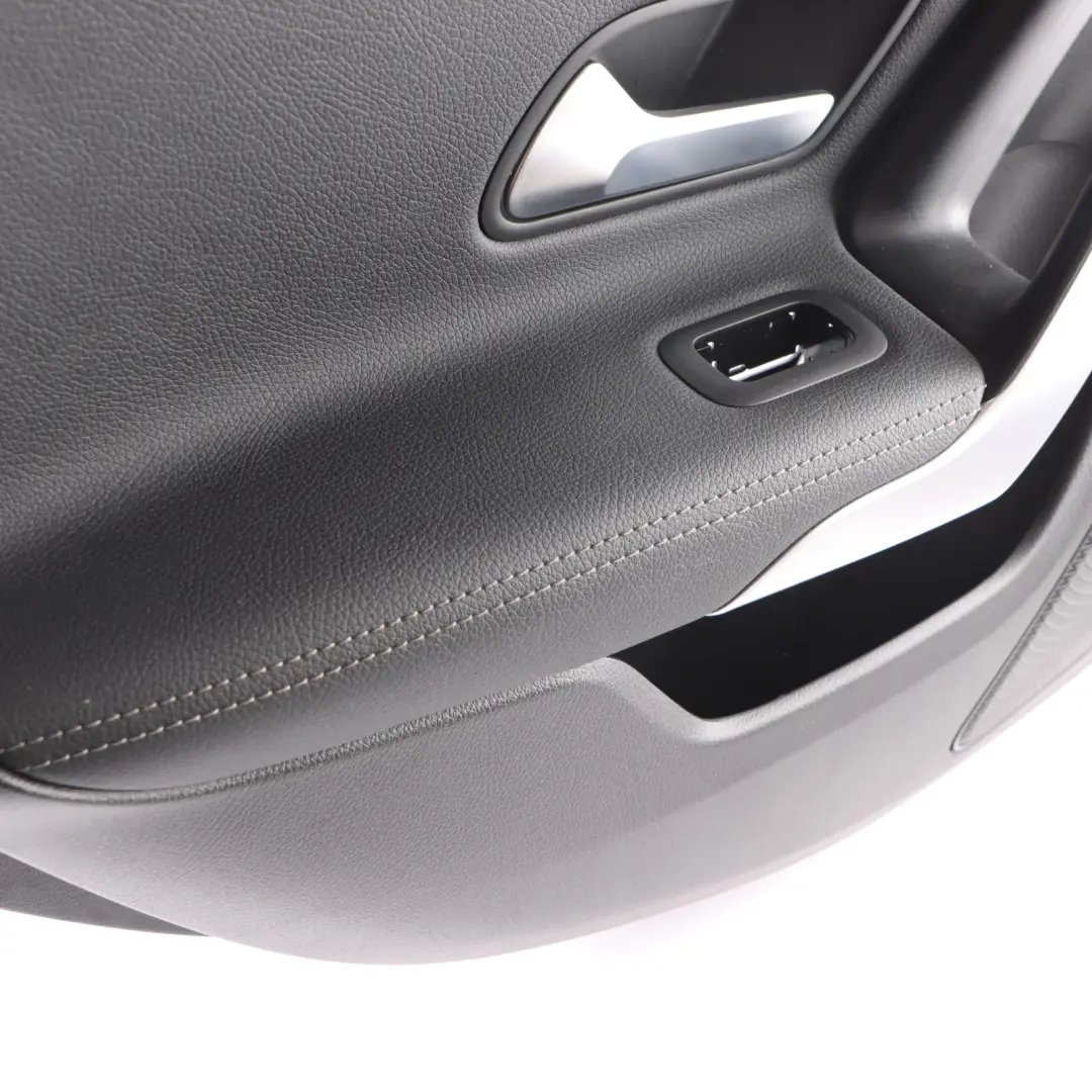 Mercedes W177 Door Card Cover Rear Left N/S Trim Panel Black Leather - SKU A1777301102-1 - Part number A1777301102