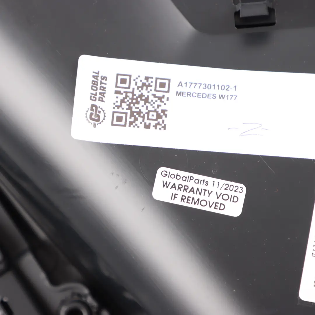 Mercedes W177 Door Card Cover Rear Left N/S Trim Panel Black Leather - SKU A1777301102-1 - Part number A1777301102