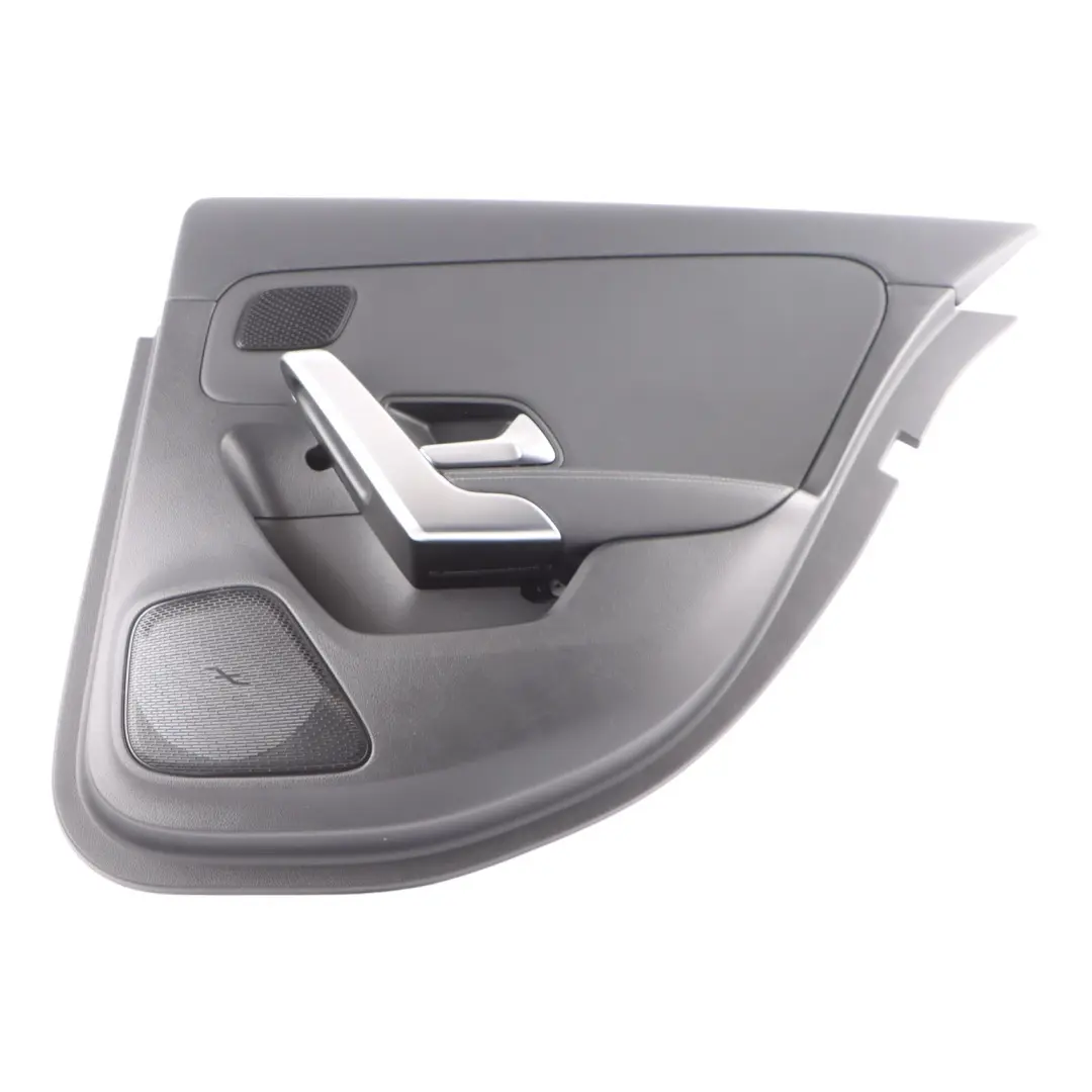 Door Card Cover Rear Right O/S Panel Black Leather to Mercedes W177 with Part number A1777301202 Mercedes W177 Door Card Cover Rear Right O/S Panel Black Leather - SKU A1777301202-1 - Part number A1777301202