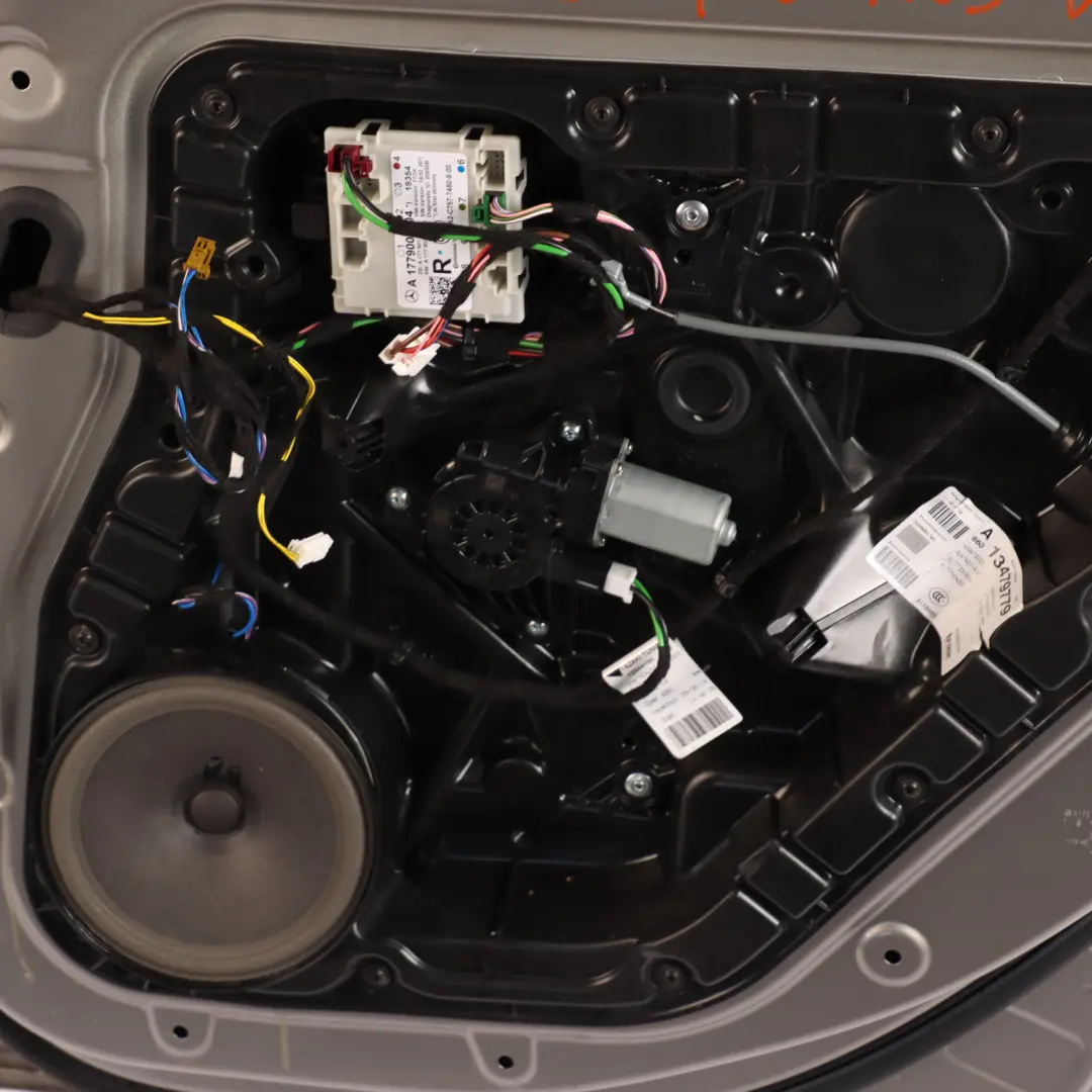 Door Rear Right O/S A-Class Mojave Silver Metallic - 859 to Mercedes W177 with Part number A1777301400 Mercedes W177 Door Rear Right O/S A-Class Mojave Silver Metallic - 859 - SKU A1777301400-MOS - Part number A1777301400